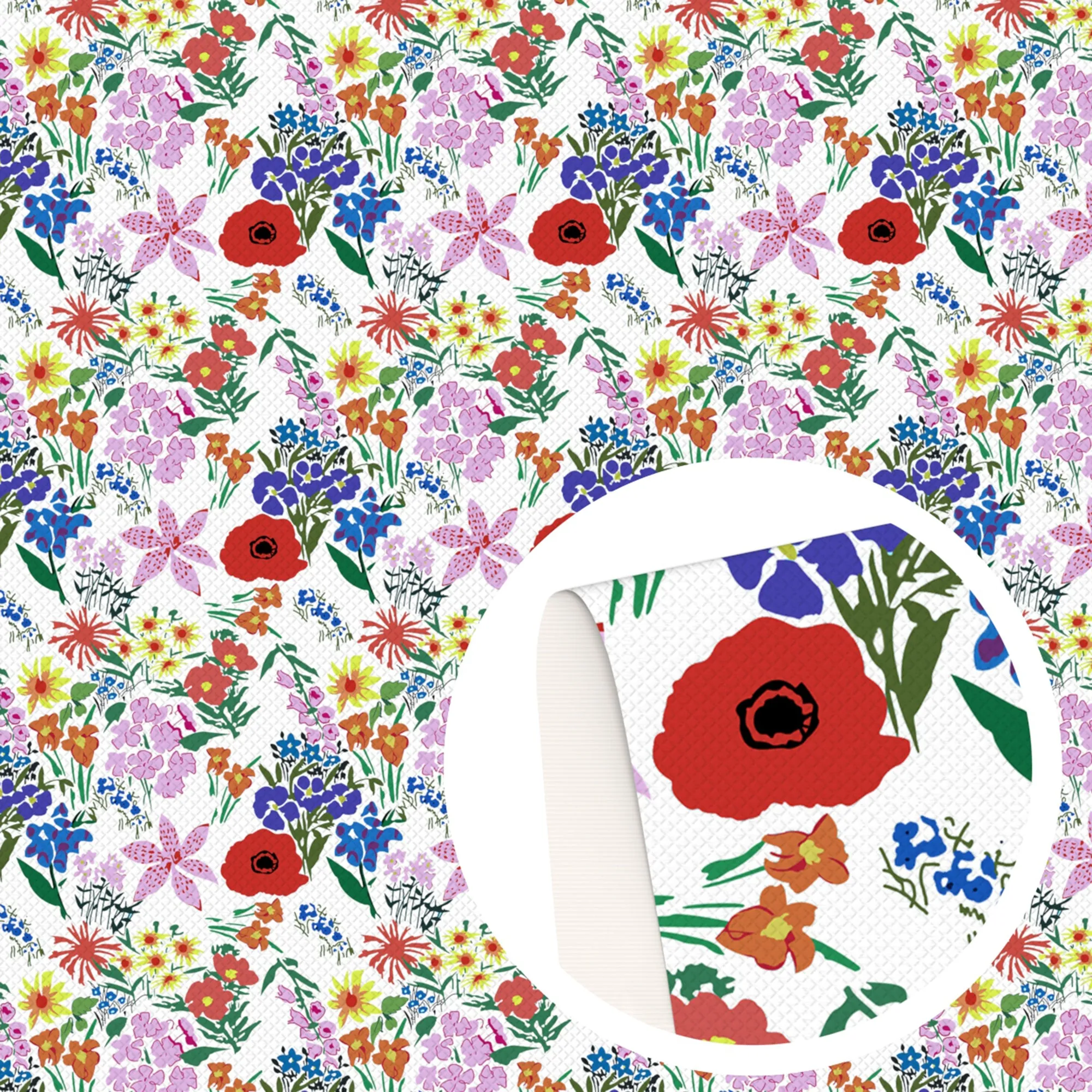 Flower Theme Printed Fabrics