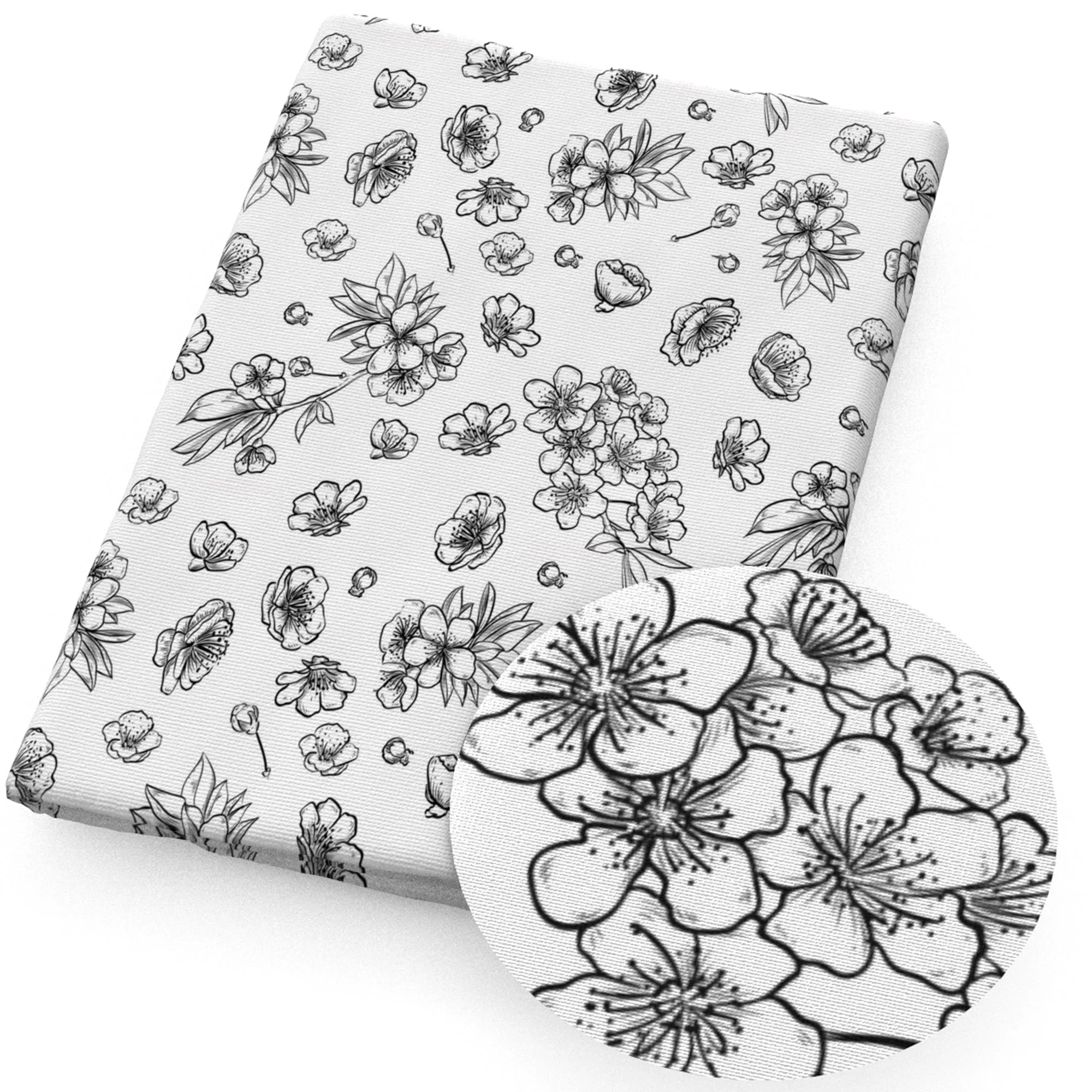 Flower Theme Printed Fabrics