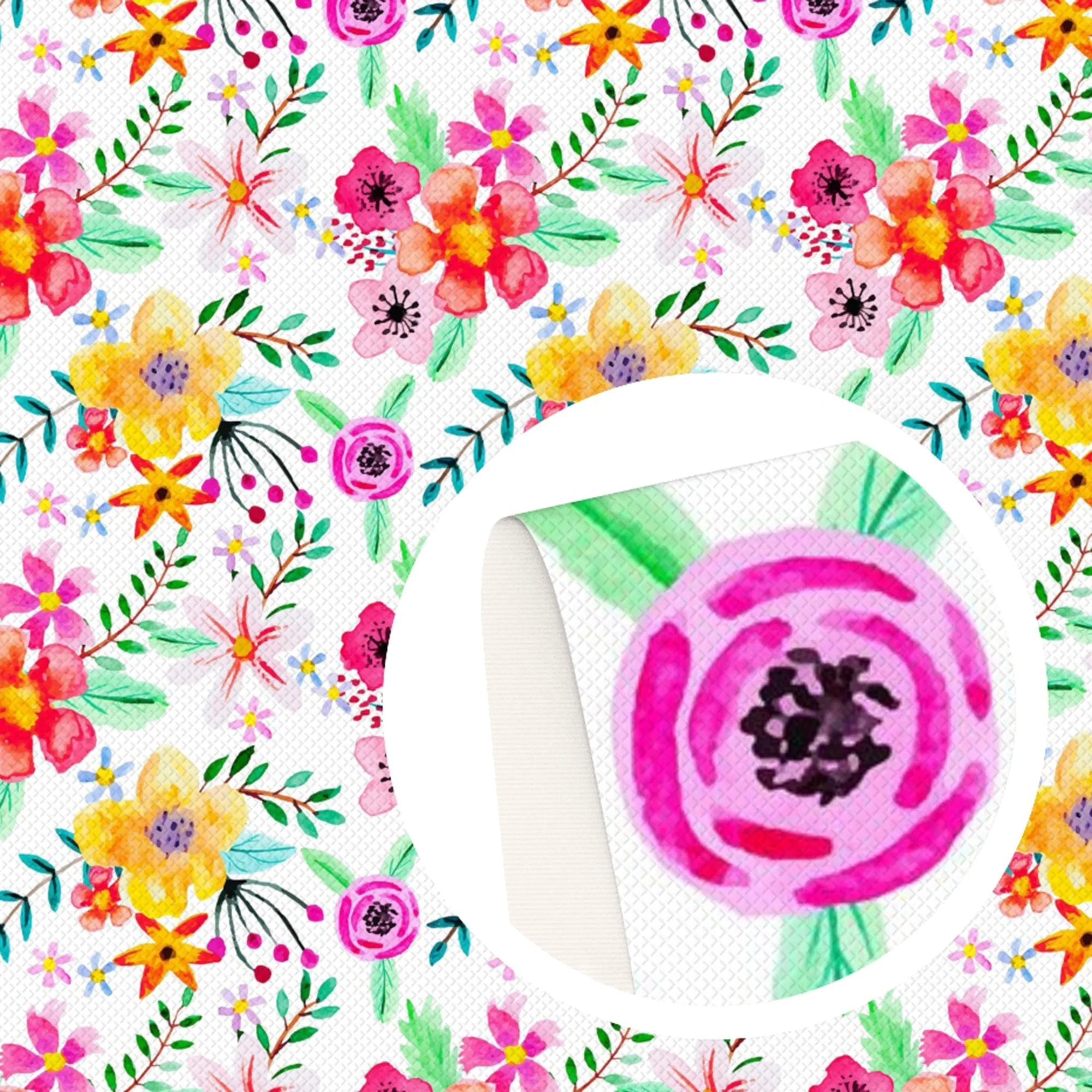 Flower Theme Printed Fabrics