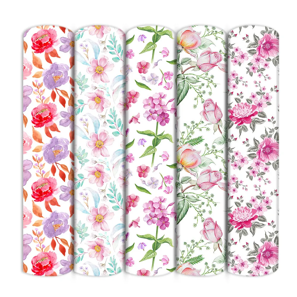 Flower Theme Printed Fabrics