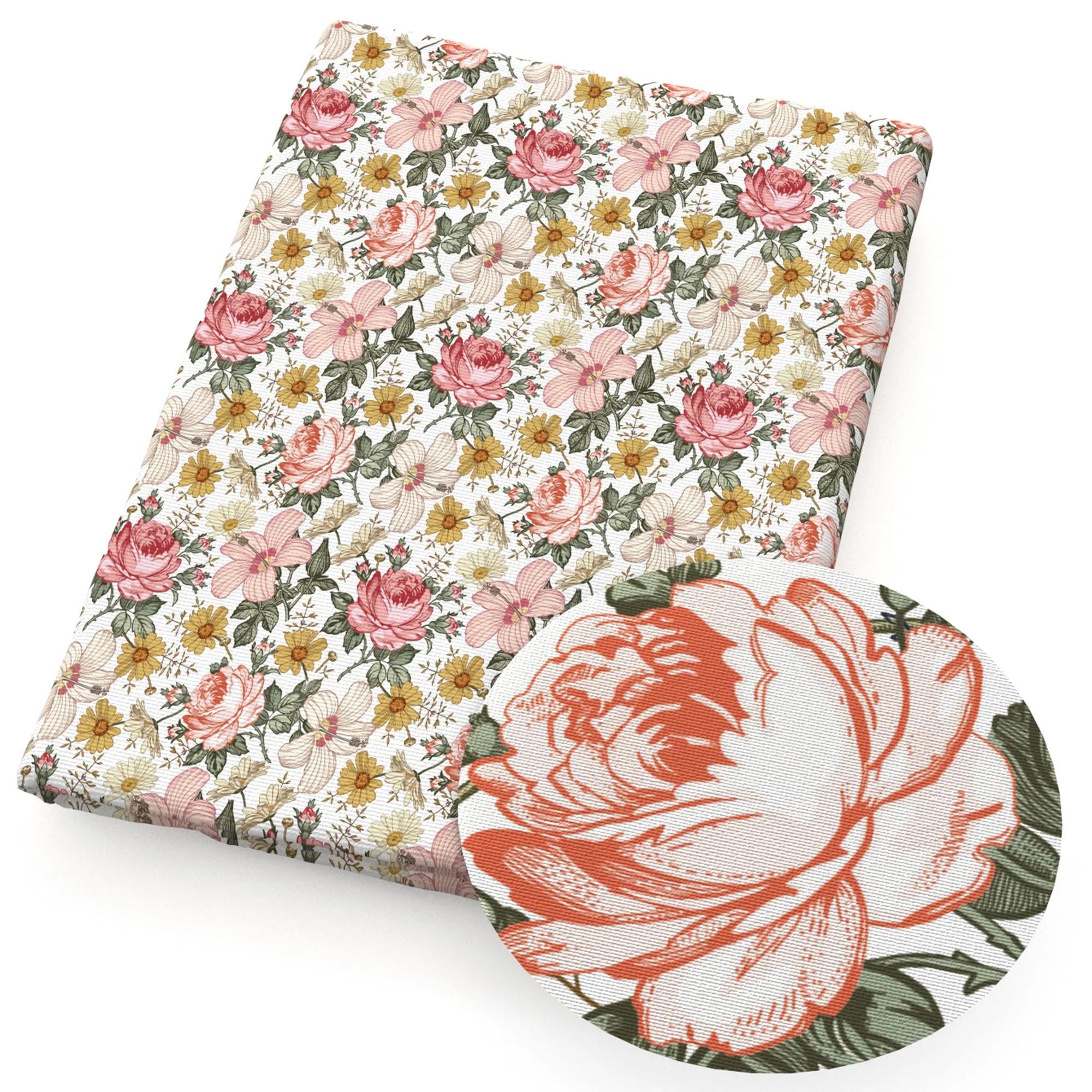 Flower Theme Printed Fabrics