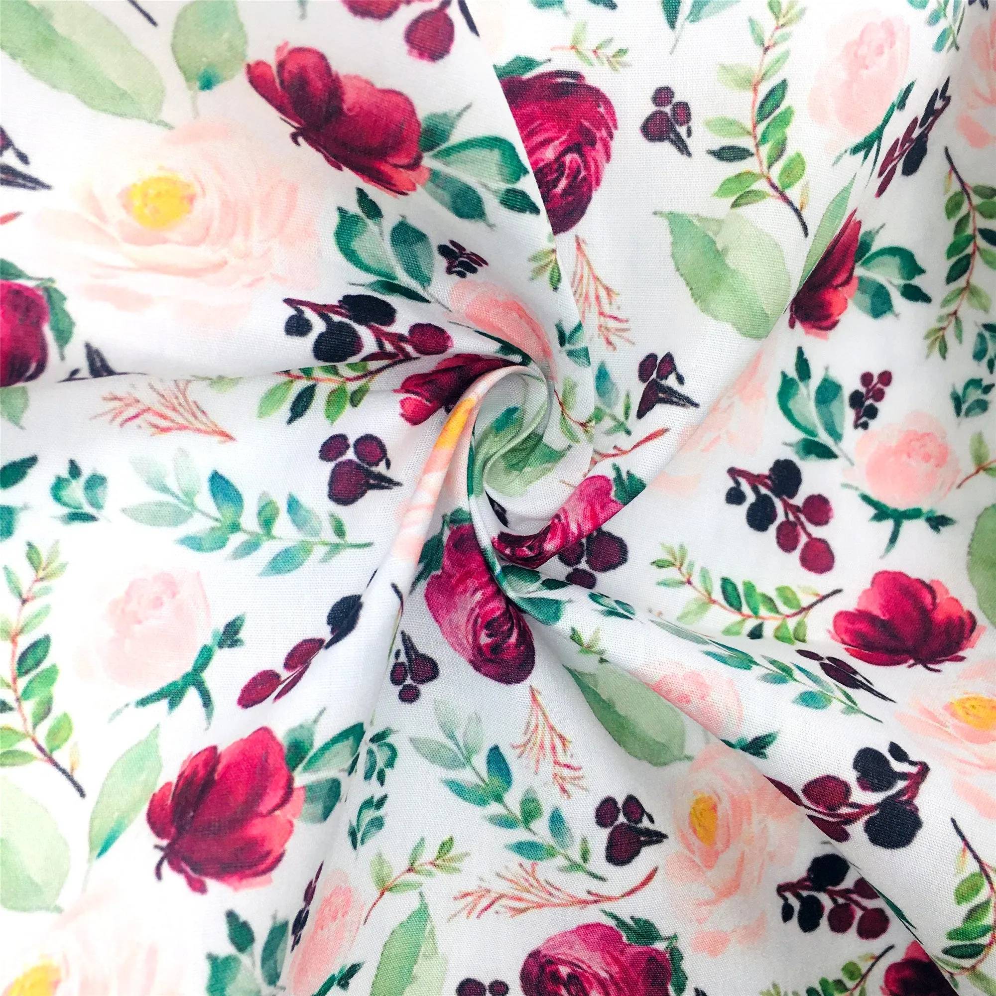 Flower Theme Printed Fabrics