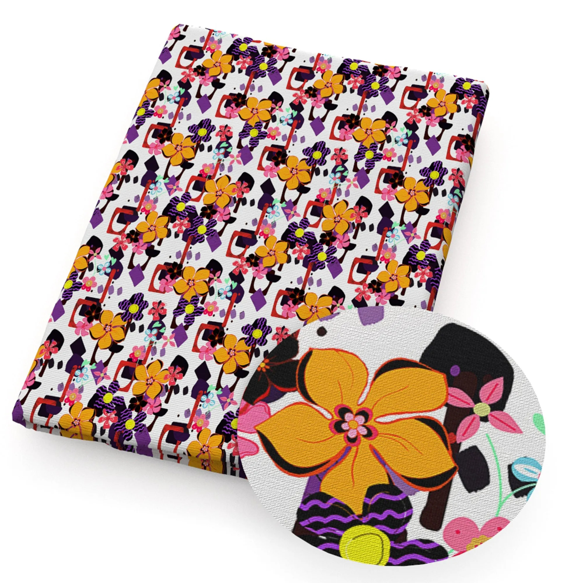 Flower Theme Printed Fabrics