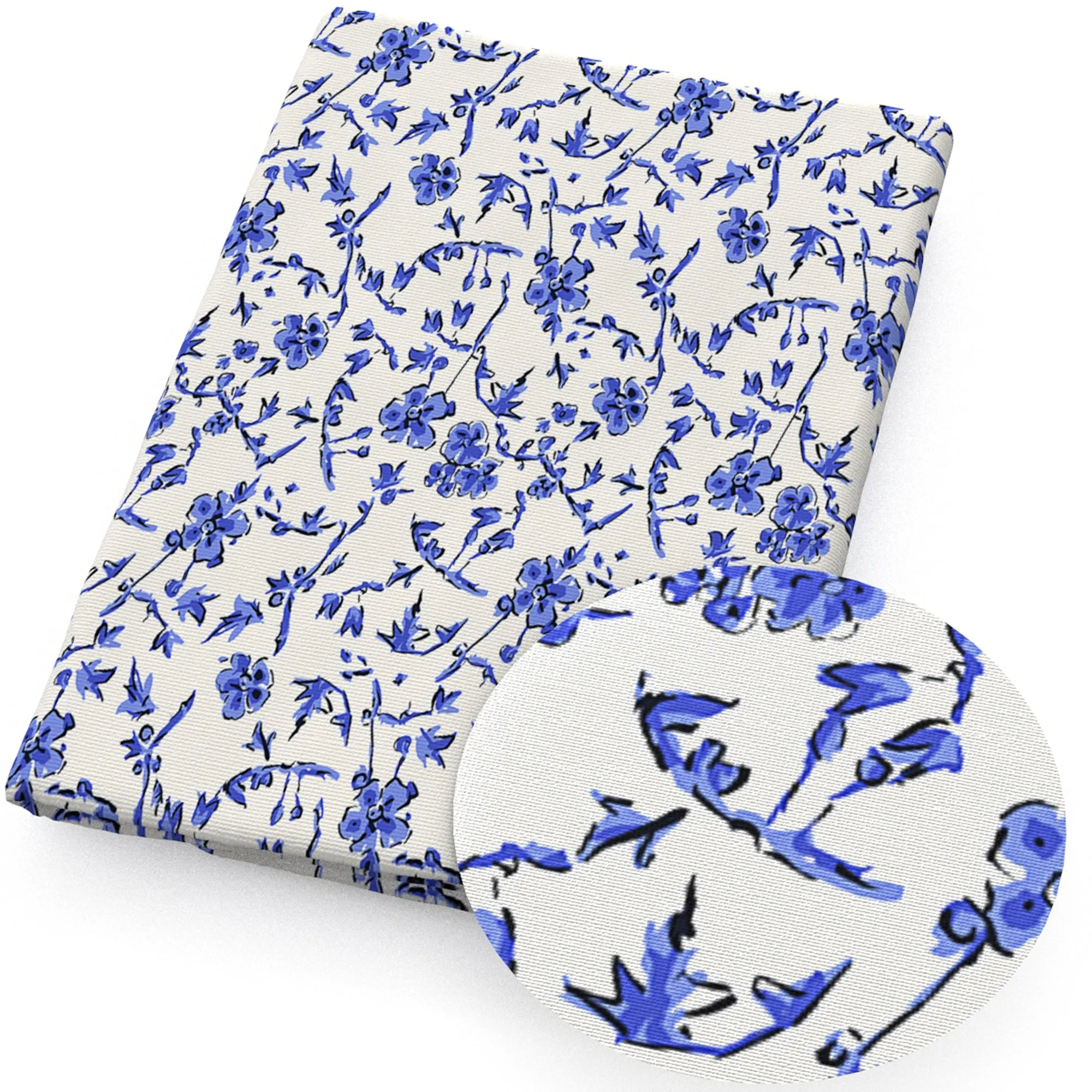 Flower Theme Printed Fabrics