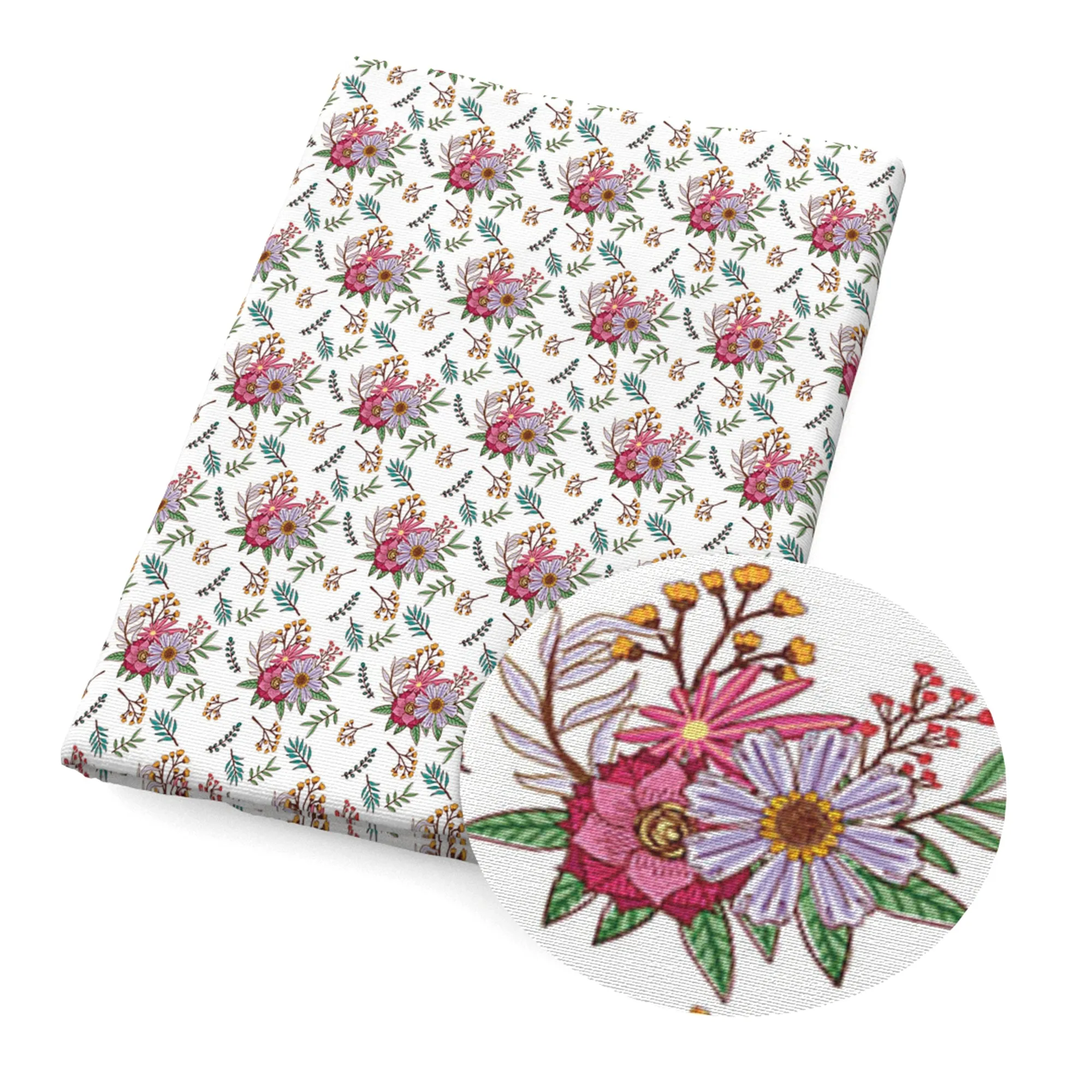 Flower Theme Printed Fabrics