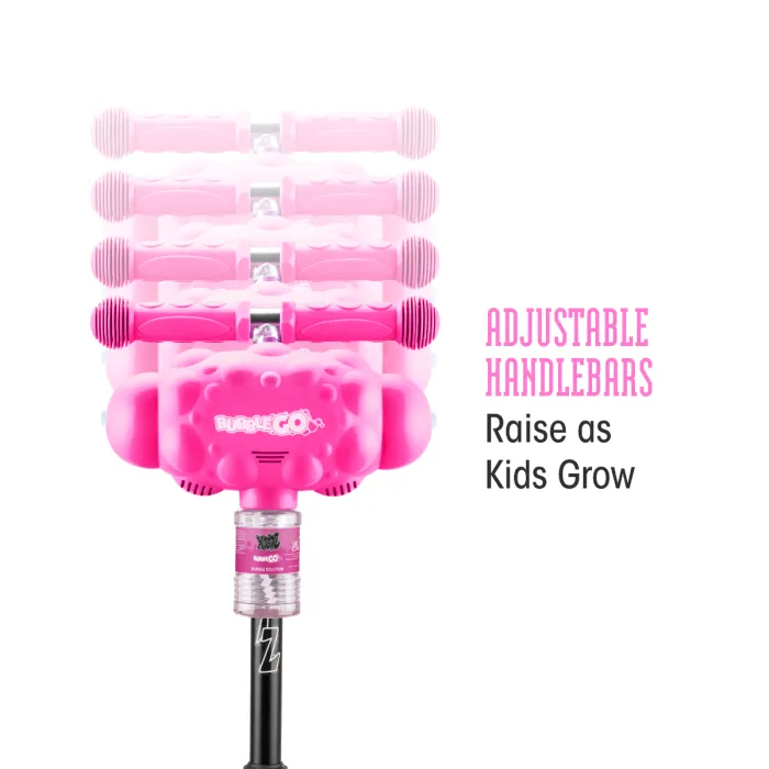 Foldable Bubble Go Tri-Scooter in Pink