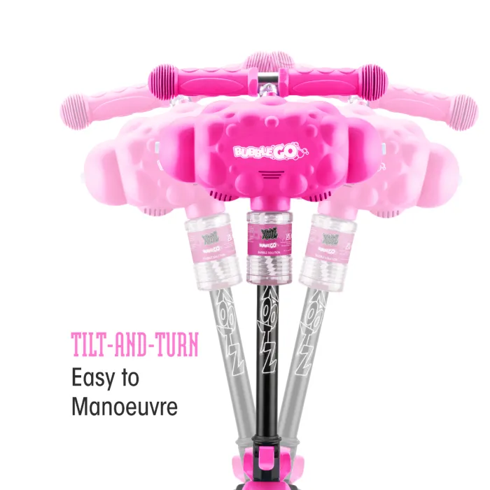 Foldable Bubble Go Tri-Scooter in Pink