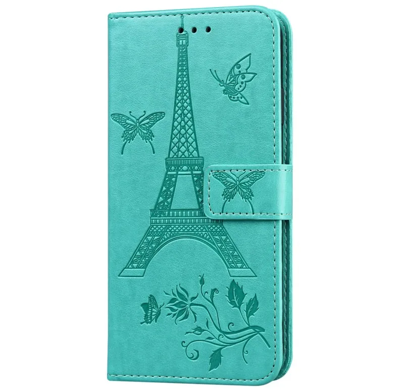 For iPhone12Promax Phone Cover 6.7Inch Mobile Phone Cover with Card Slot Phone Bracket green