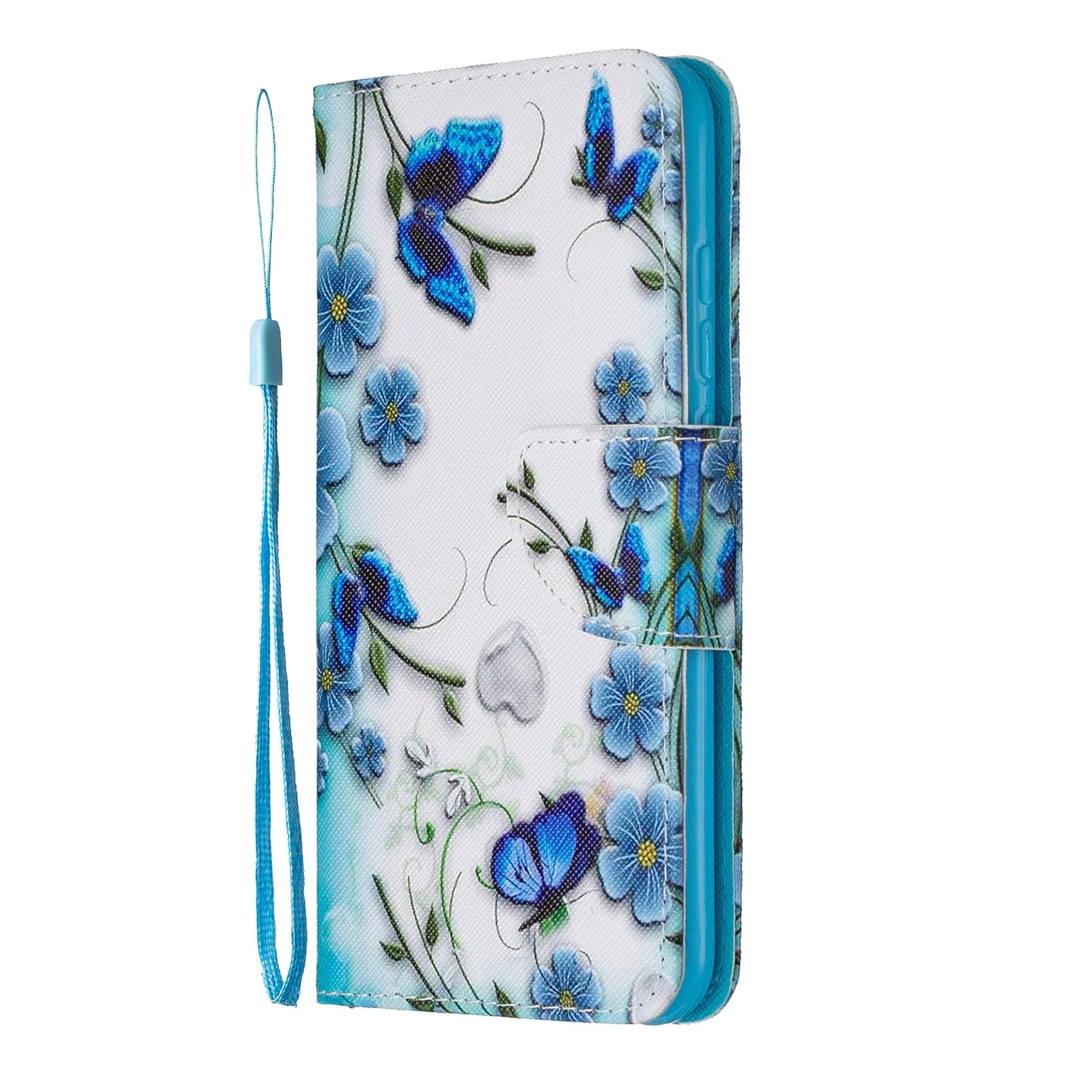 For Redmi Note 8/8 Pro Cellphone Cover Stand Function Wallet Design PU Leather Smartphone Shell Elegant Pattern Printed  Magic butterfly