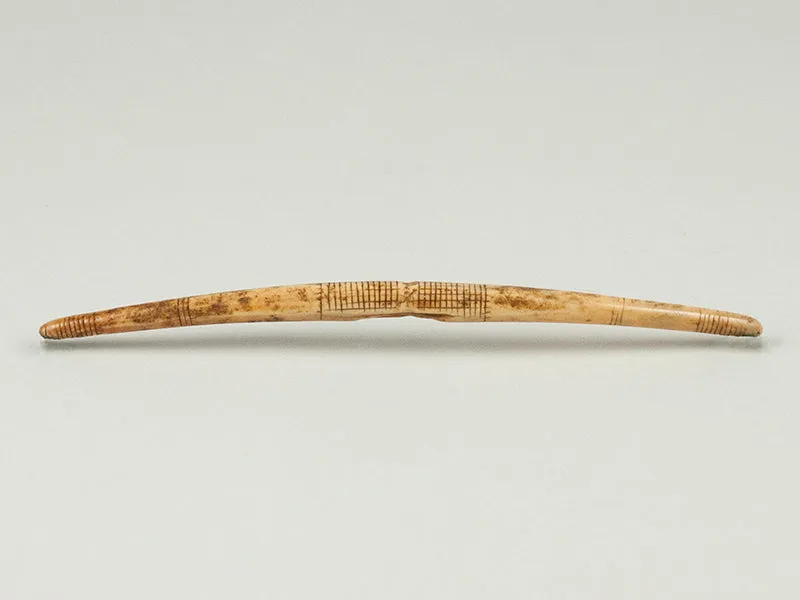 Fossilized Walrus Ivory Bag Handle