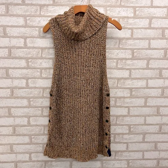 Free People Cowl Neck Valentina Sleeveless Sweater S
