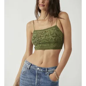 FREE PEOPLE FP One Lyra Bralette / Avocado Tree NWT