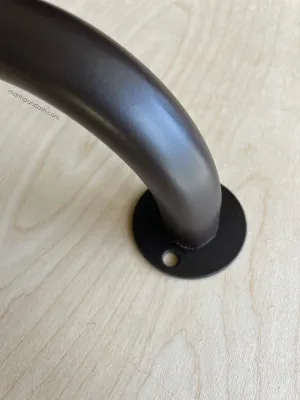 French Curved Iron Rod / Dark Brown (Build Your Own)