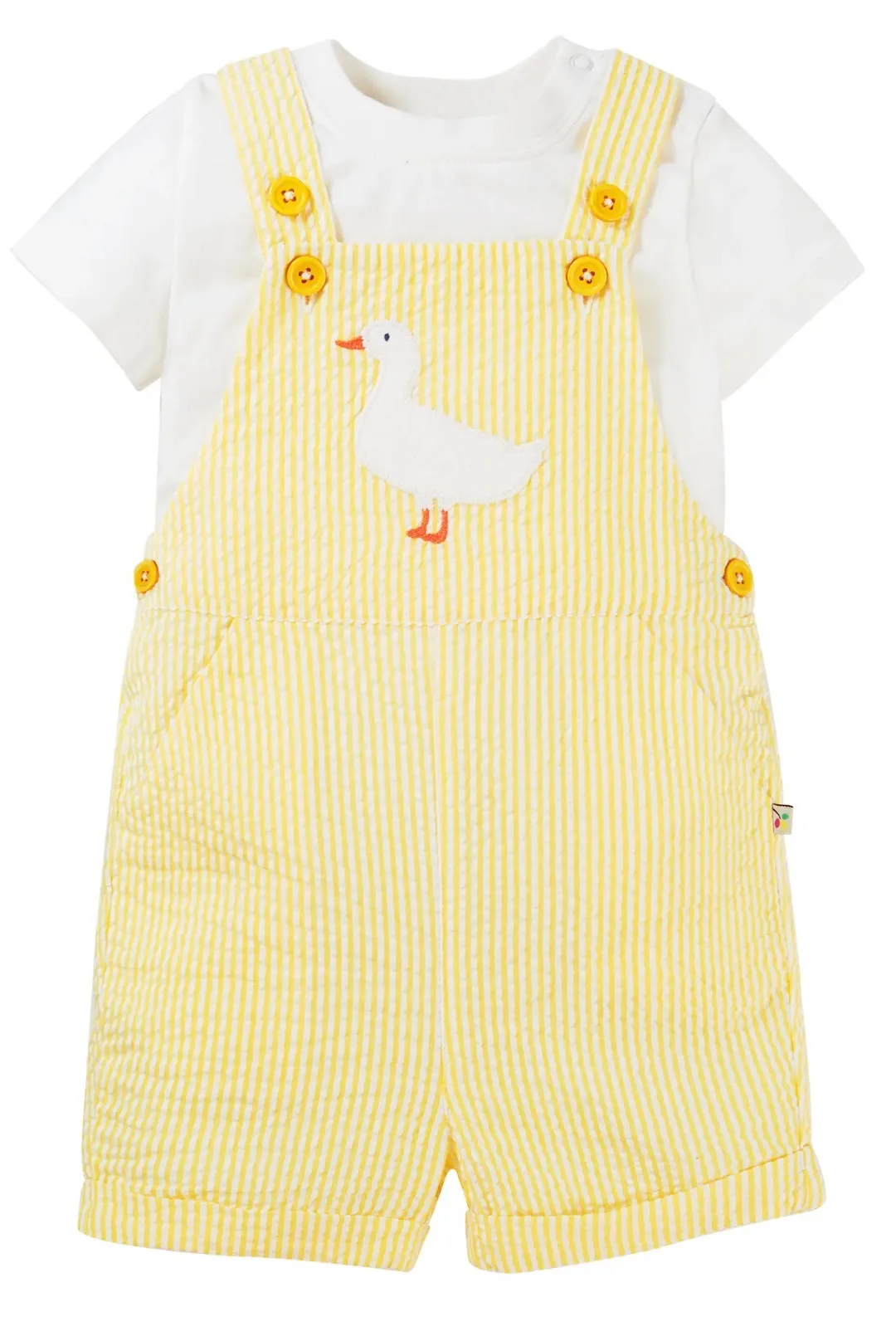 Frugi Godrevy Dungaree Set Pk2bi Duck