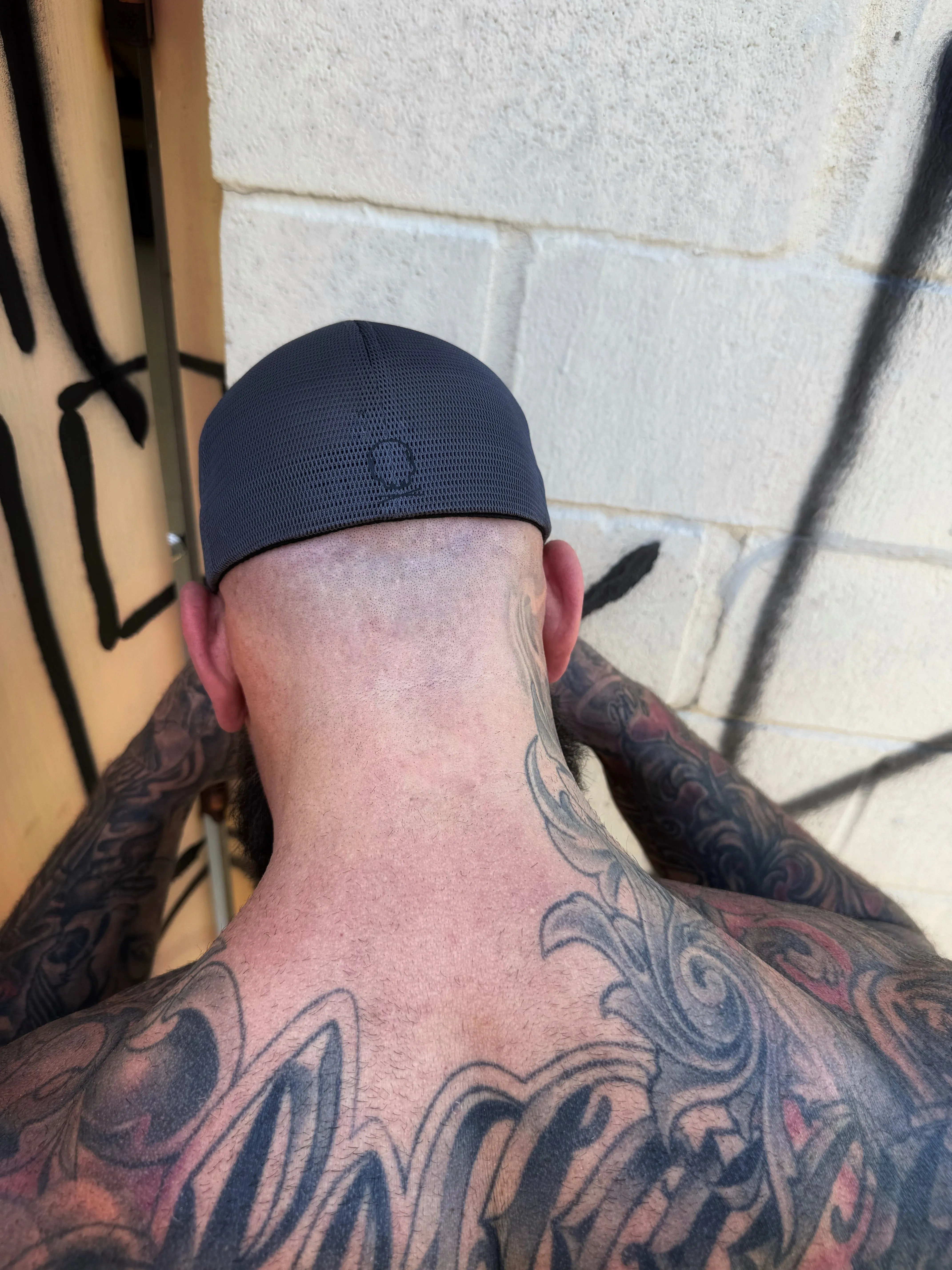 FUCK OFF GREY FLEXFIT HAT