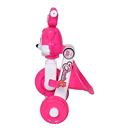 Fun Ride Charlie Cat Foldable Tricycles with Music and Lights for Boys and Girls of 2-4 Years (Pink, Weight Upto 18 Kg)