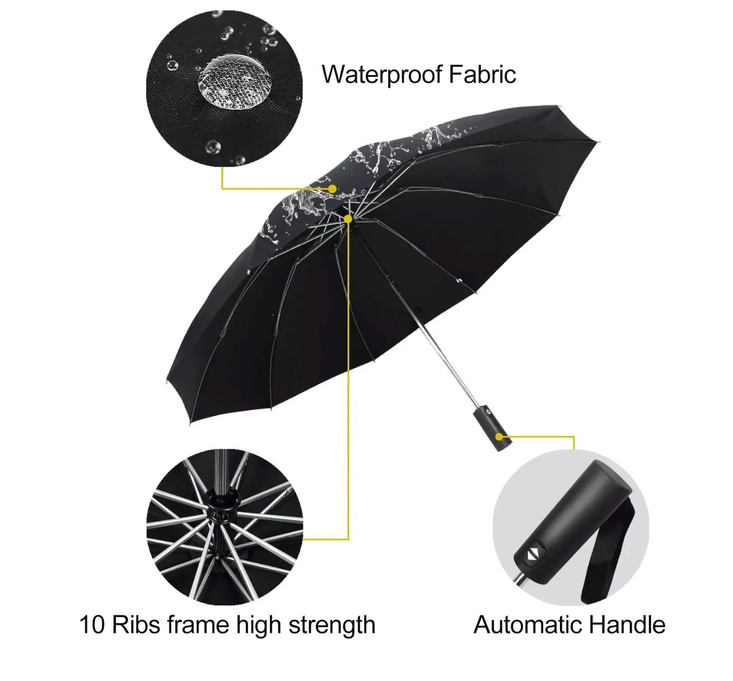 Furper Double Inverted Umbrella with Automatic Handle Key