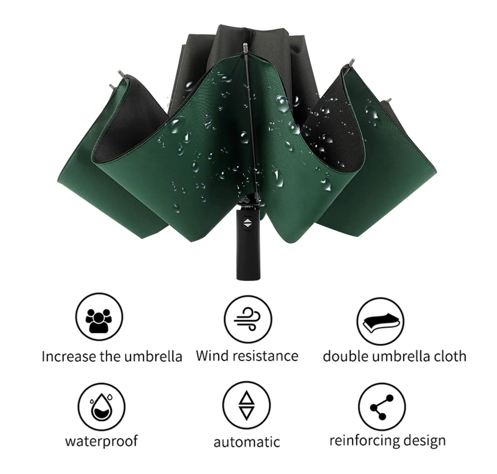 Furper Double Inverted Umbrella with Automatic Handle Key
