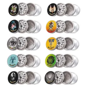 Ganja Vibes Aluminum 56mm Grinder 4pc