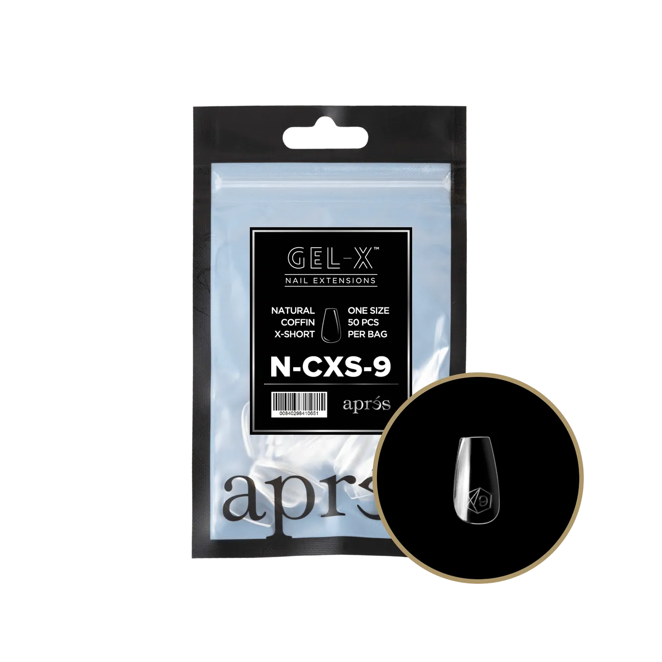 Gel-X Natural Coffin Extra Short 2.0 Refill Bag