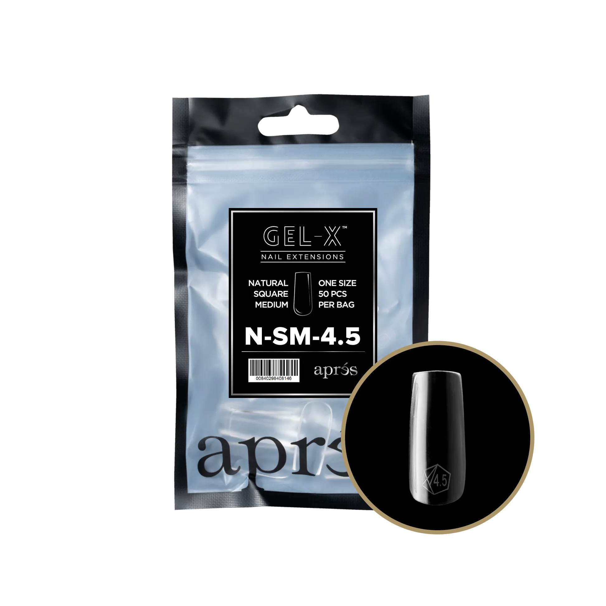 Gel-X Natural Square Medium 2.0 Refill Bag