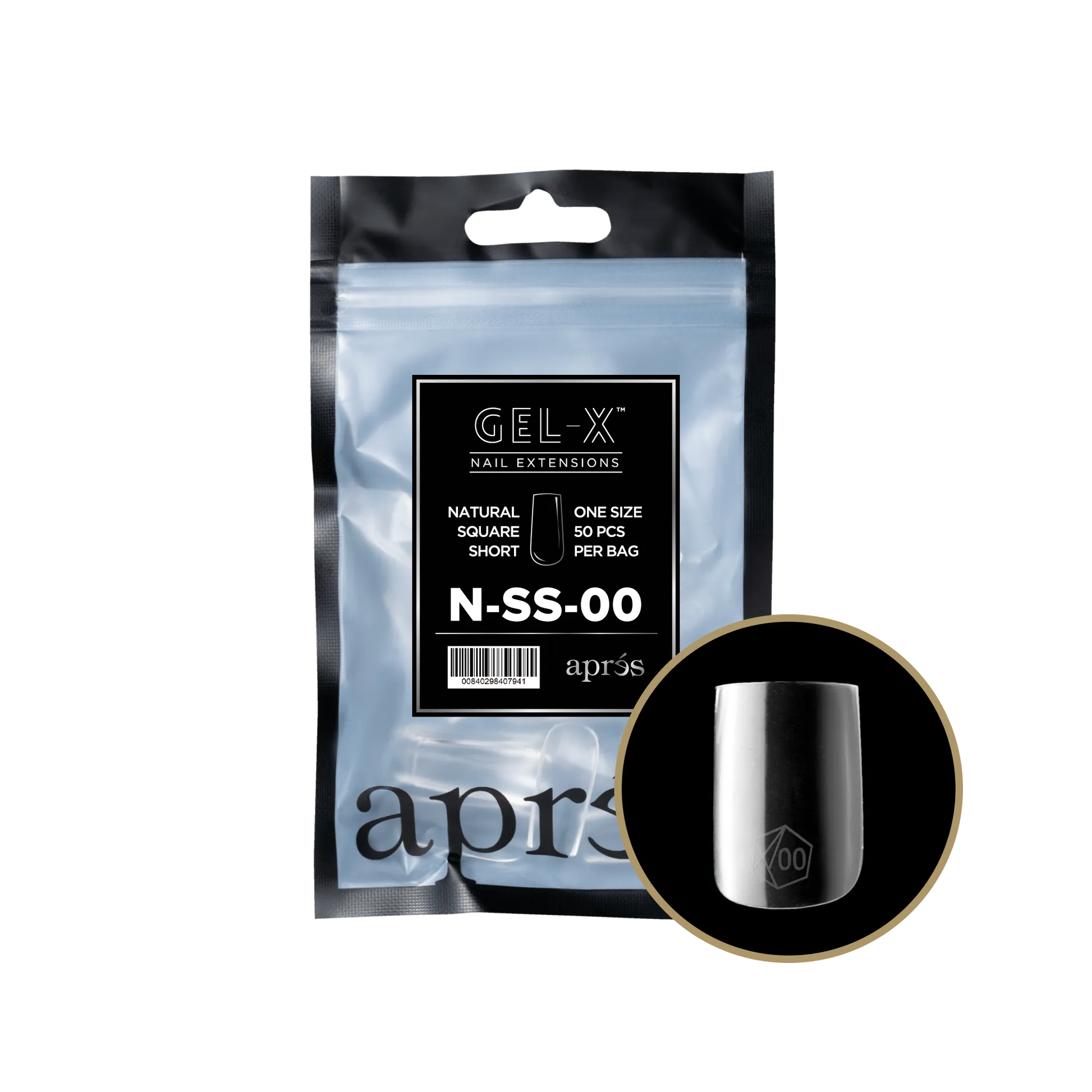 Gel-X Natural Square Short 2.0 Refill Bag