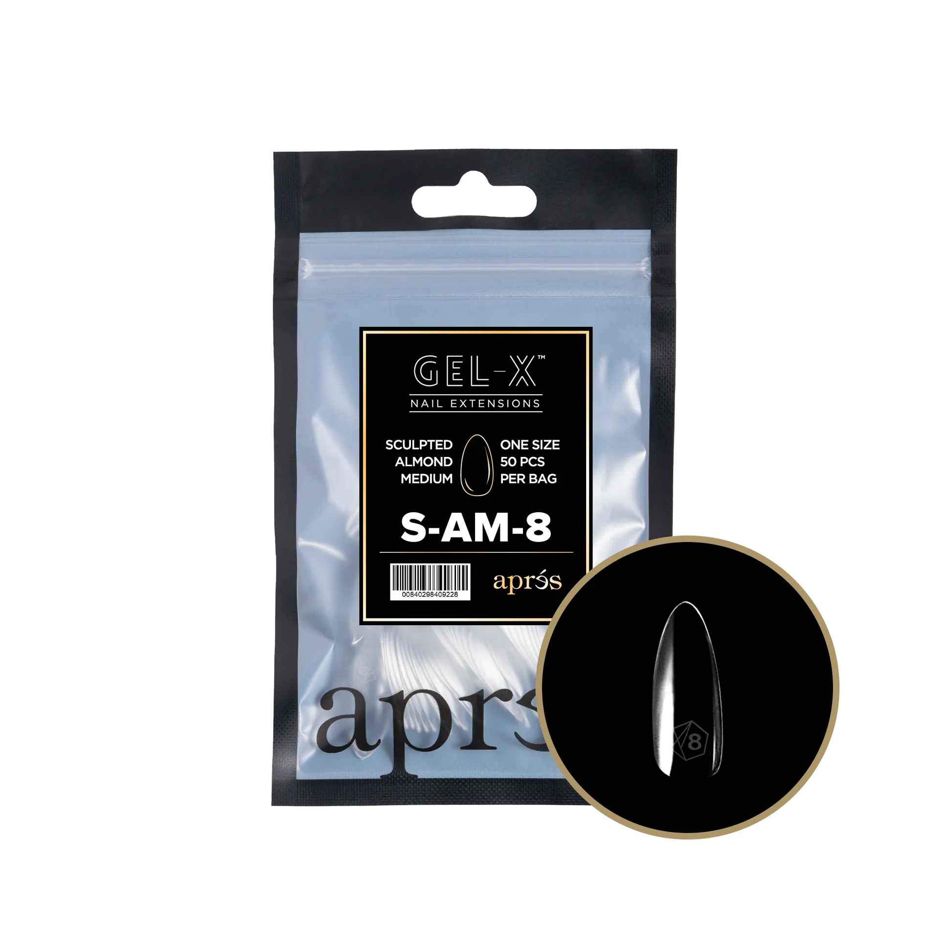 Gel-X Sculpted Almond Medium 2.0 Refill Bag