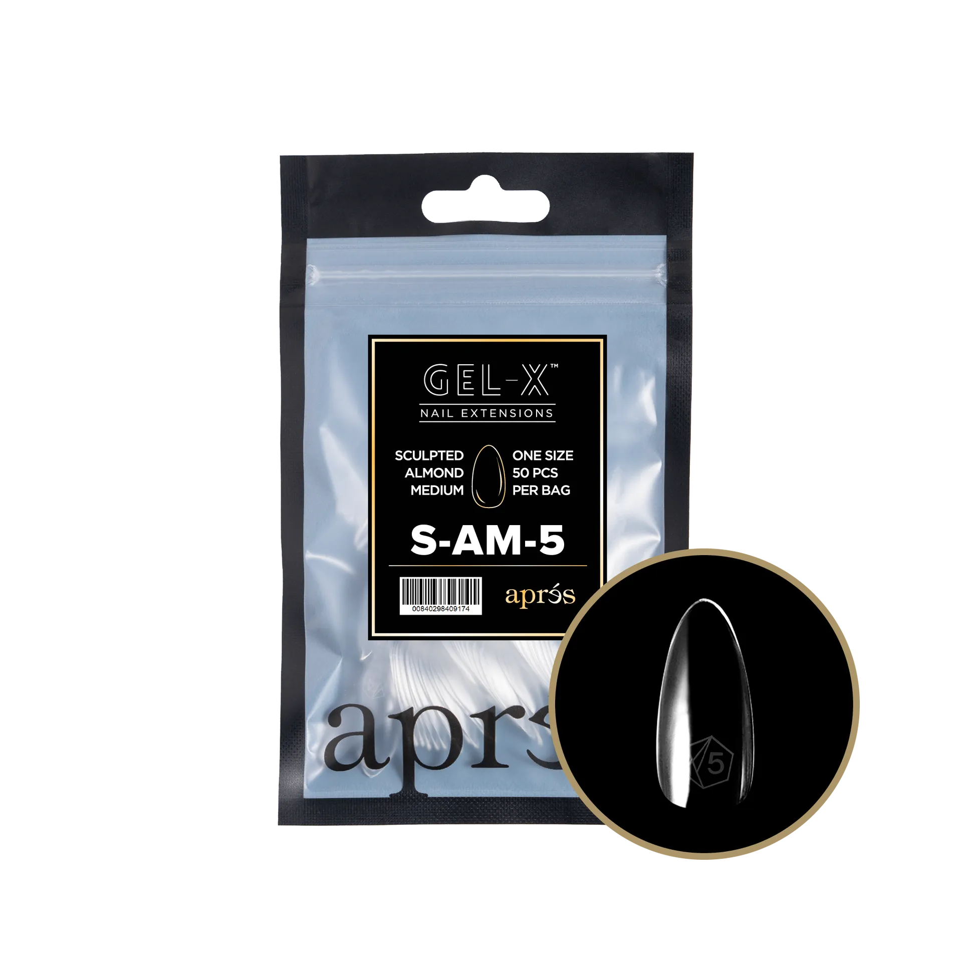 Gel-X Sculpted Almond Medium 2.0 Refill Bag