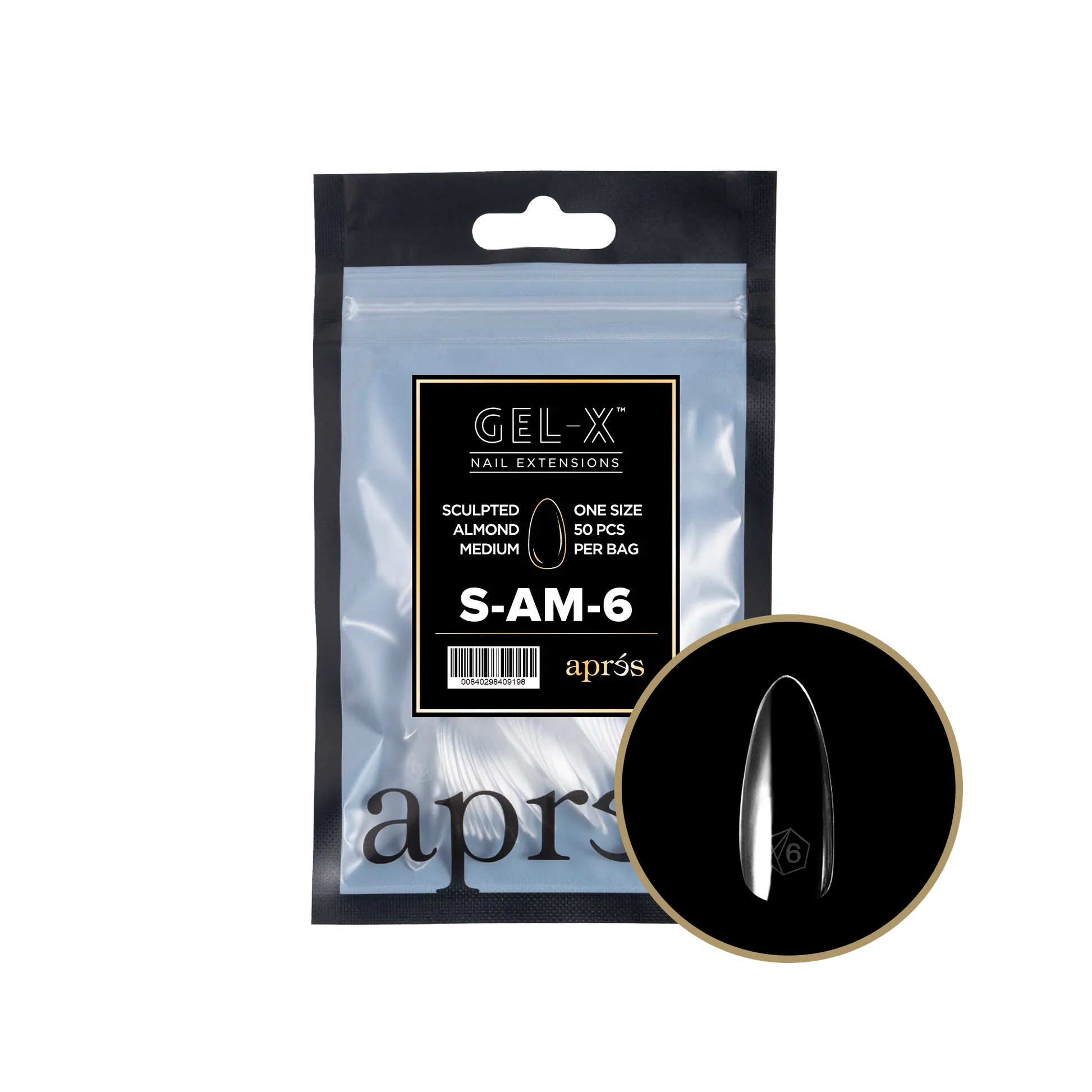 Gel-X Sculpted Almond Medium 2.0 Refill Bag