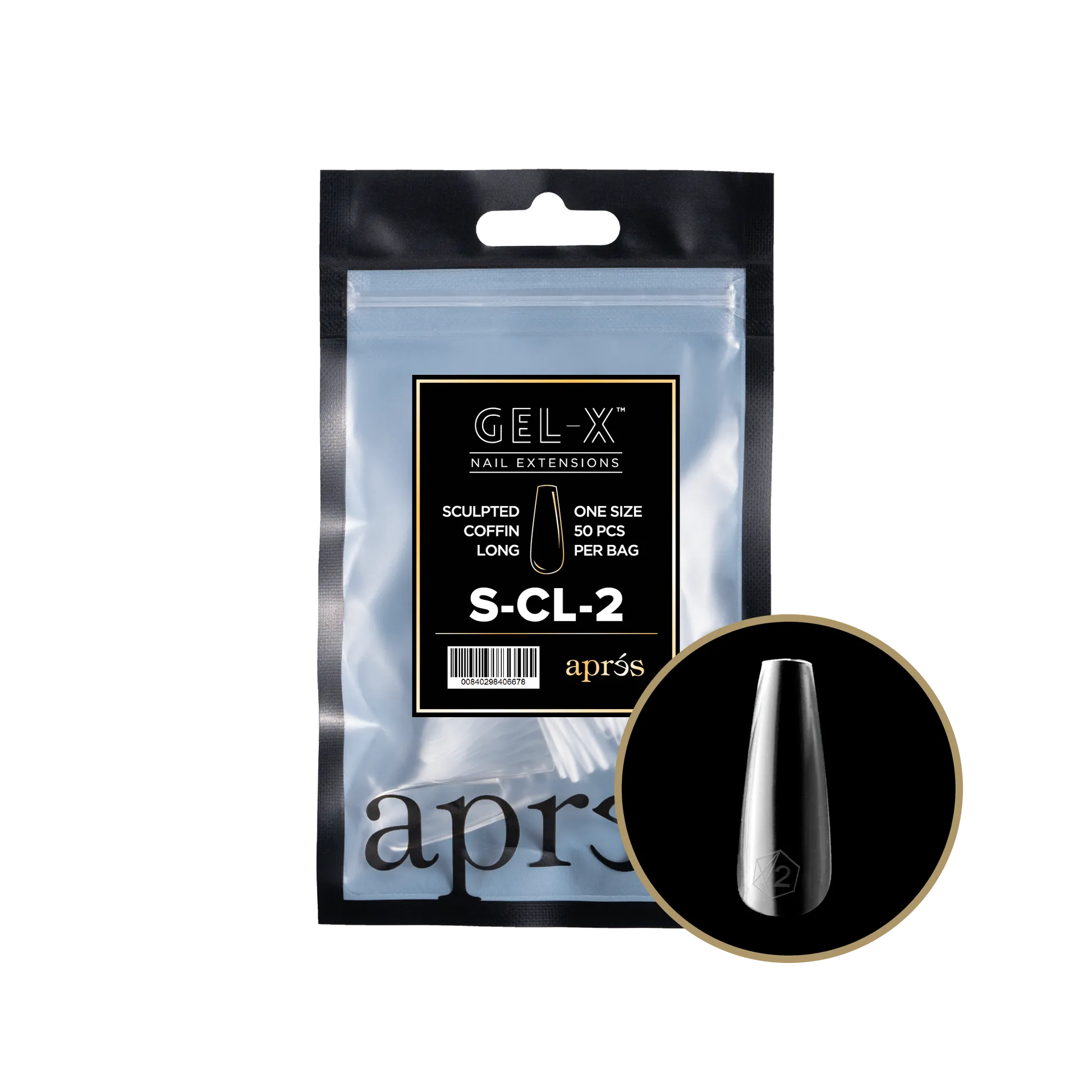 Gel-X Sculpted Coffin Long 2.0 Refill Bag