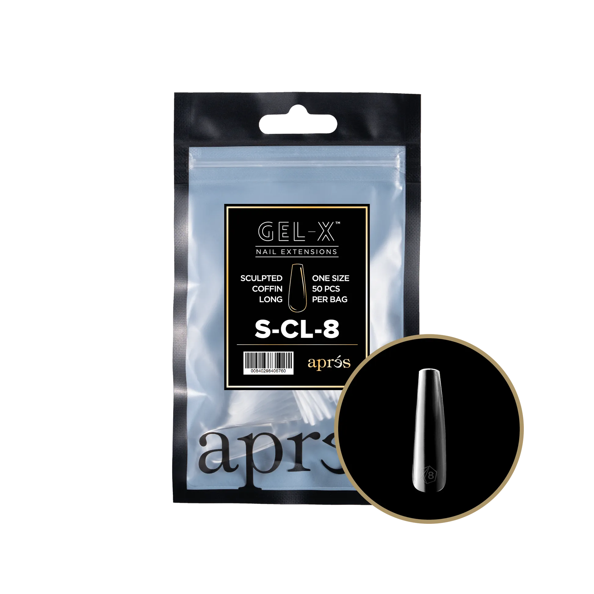 Gel-X Sculpted Coffin Long 2.0 Refill Bag