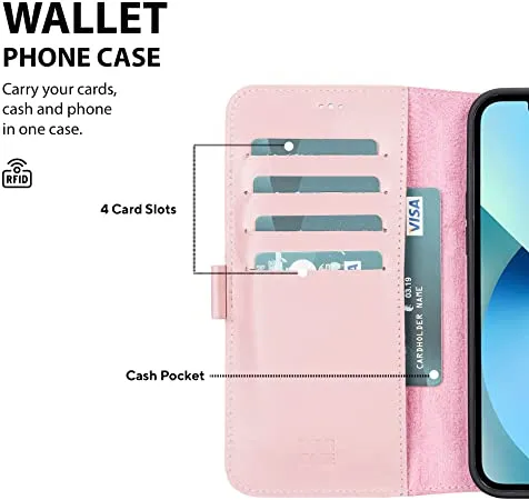 Genuine Leather Undetachable Case for iPhone 13 Pro