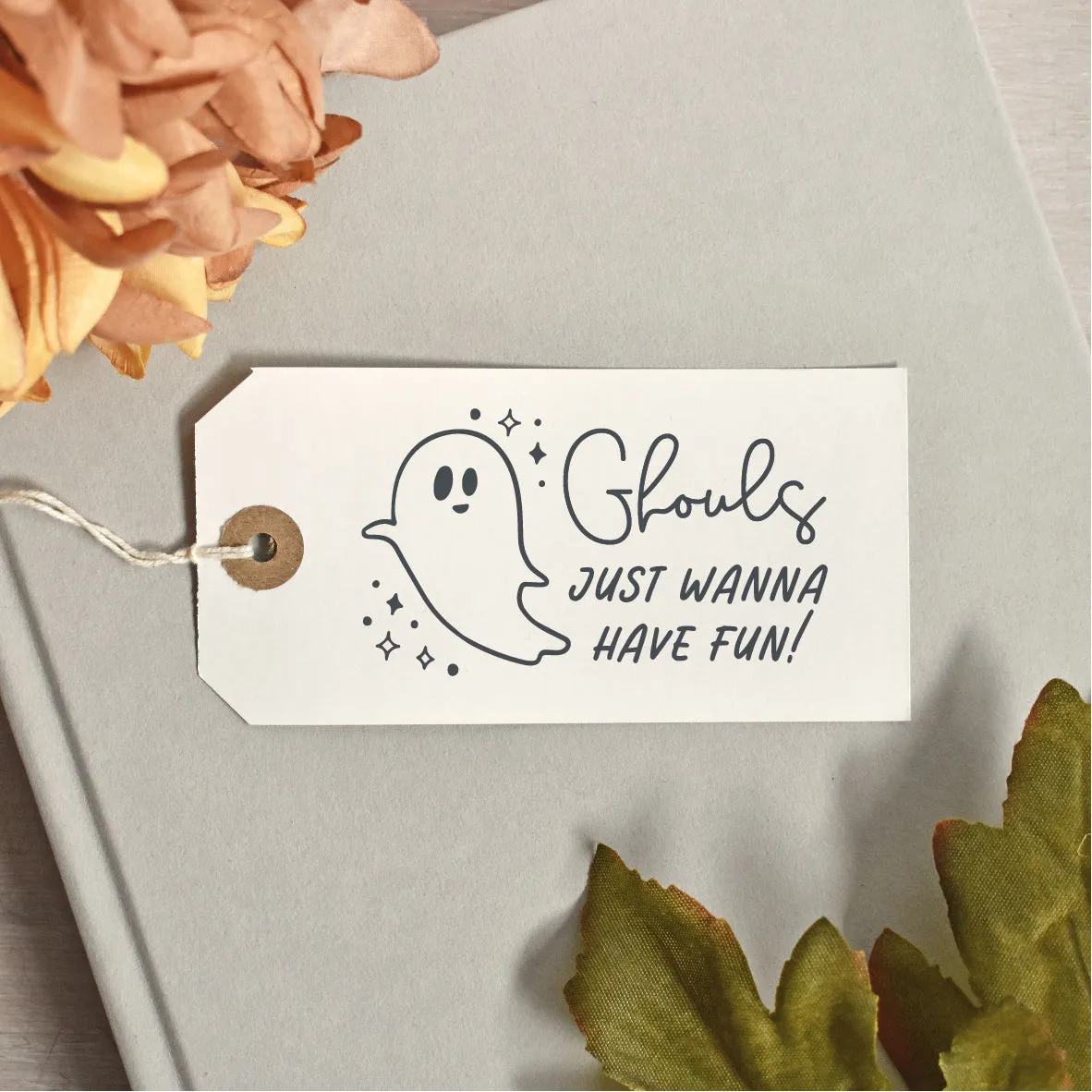 Ghouls Just Wanna Have Fun Halloween Rubber Stamp