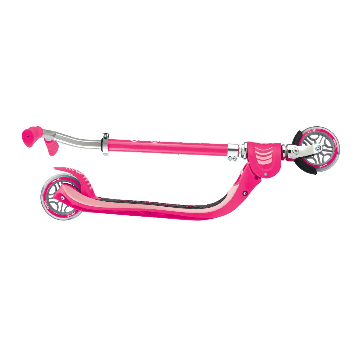 Globber Flow 125 Foldable 2-Wheels Kick Scooter – Fuchsia
