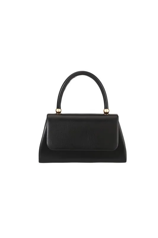 Glossy Top Handle Handbag - OLD