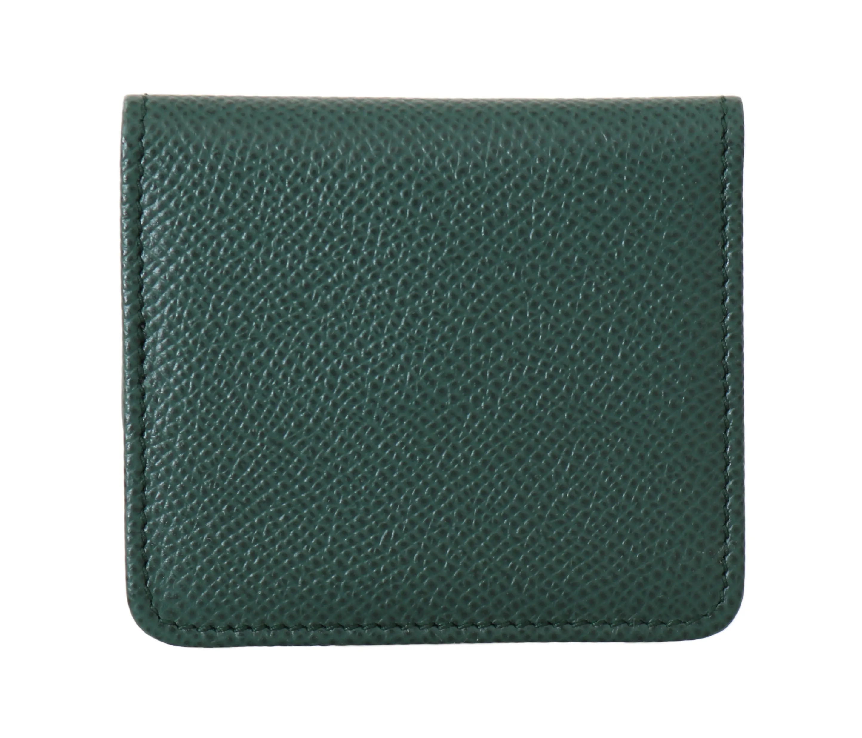 Green Dauphine Leather Condom Pocket Case Holder
