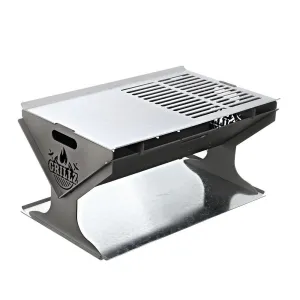 Grillz Fire Pit BBQ Outdoor Folding Cooker