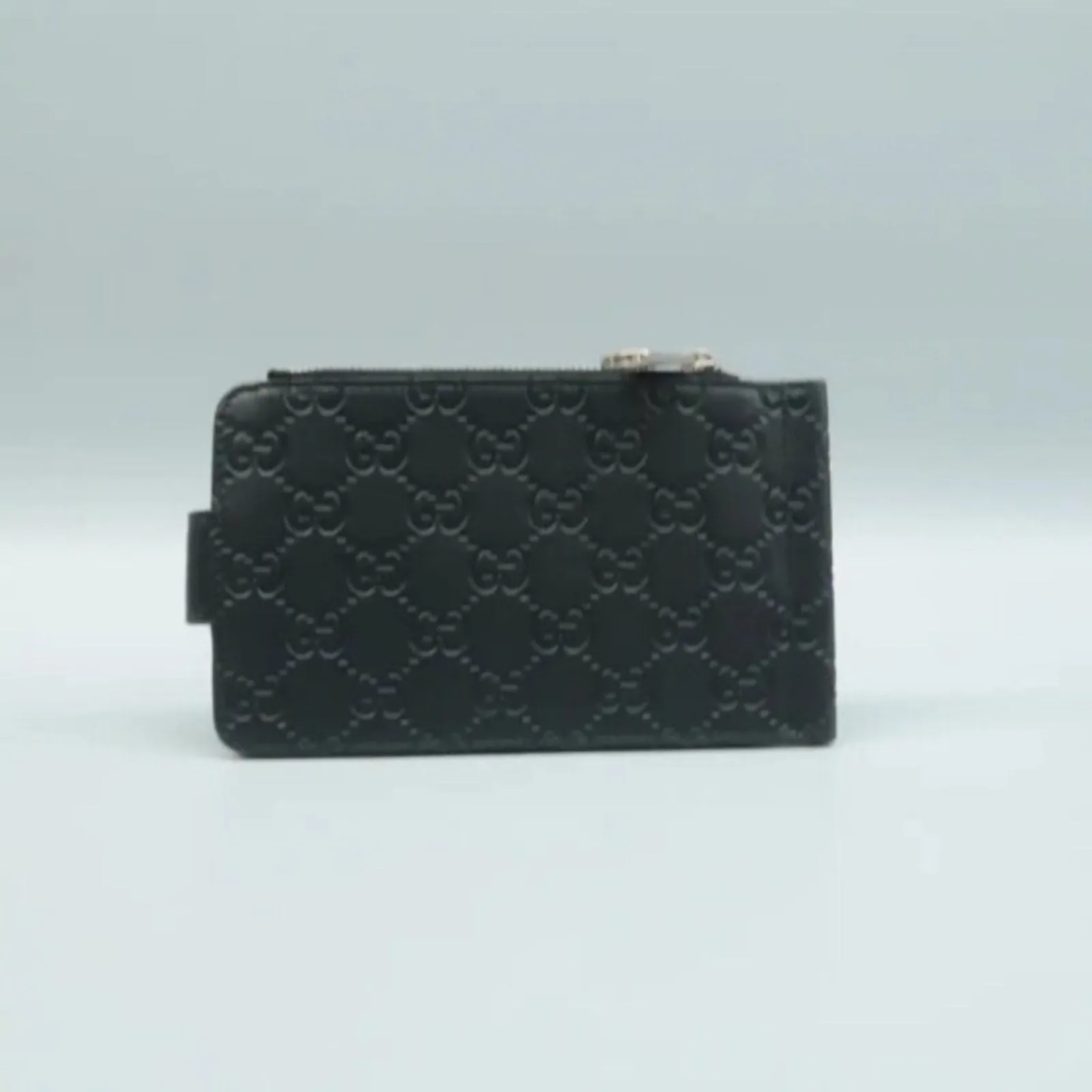 GUCCI Black GG Leather Wallet