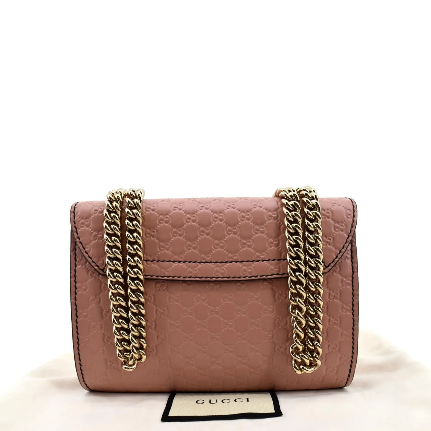 GUCCI Emily Mini Micro GG Guccissima Leather Shoulder Bag Pink 449636
