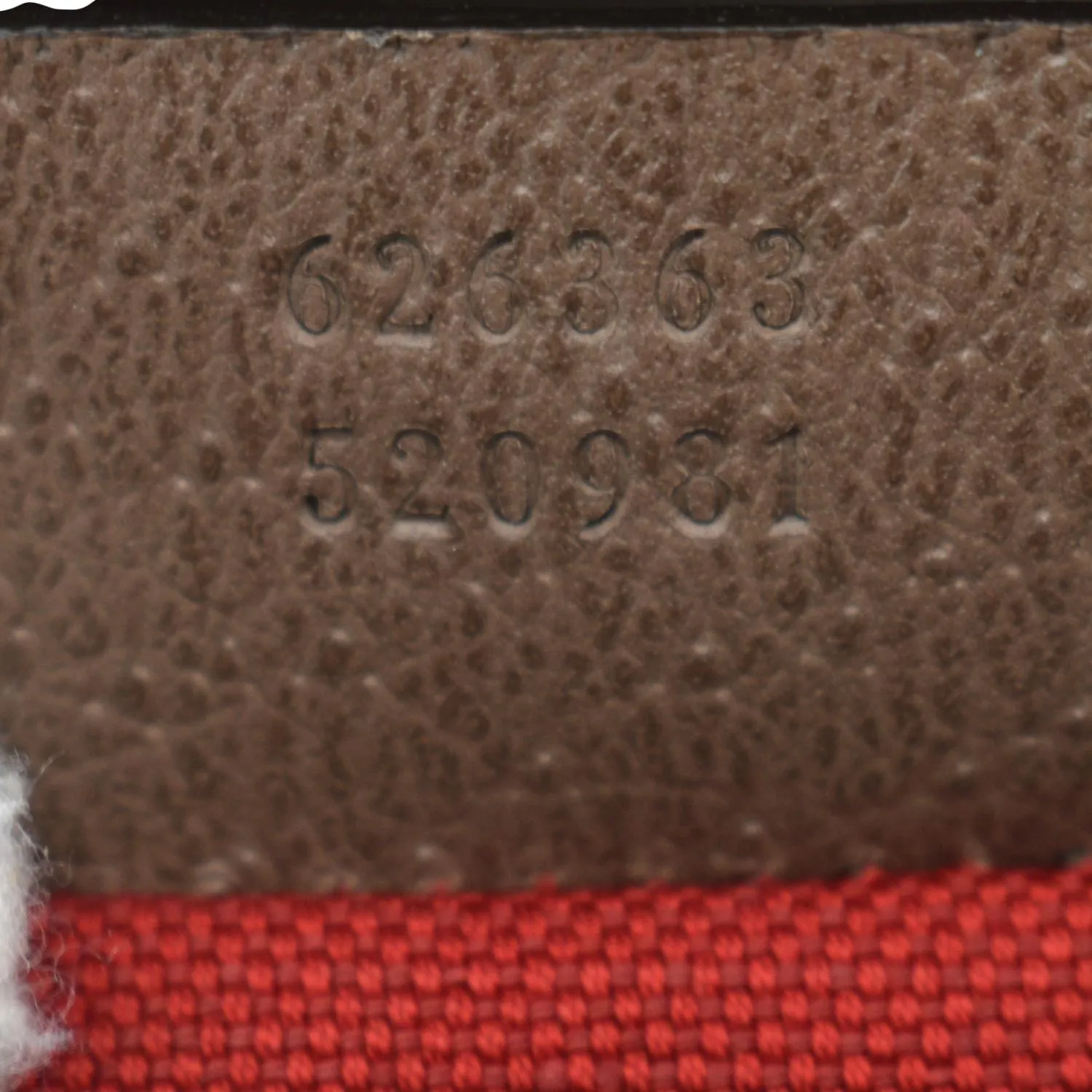 GUCCI Houndstooth Stripe Interlocking G Trunk Shoulder Bag Red 626363