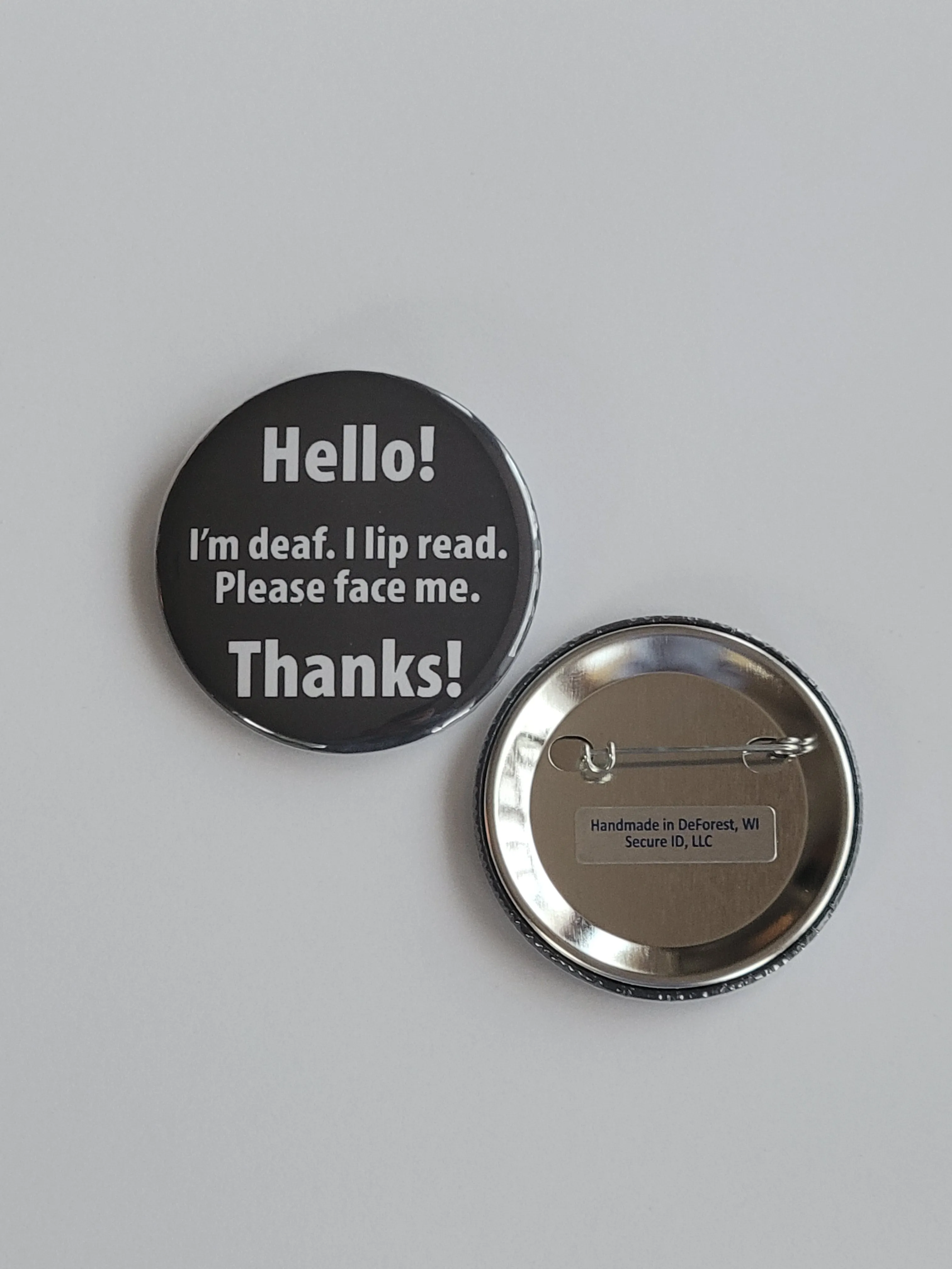 Hard of Hearing Buttons