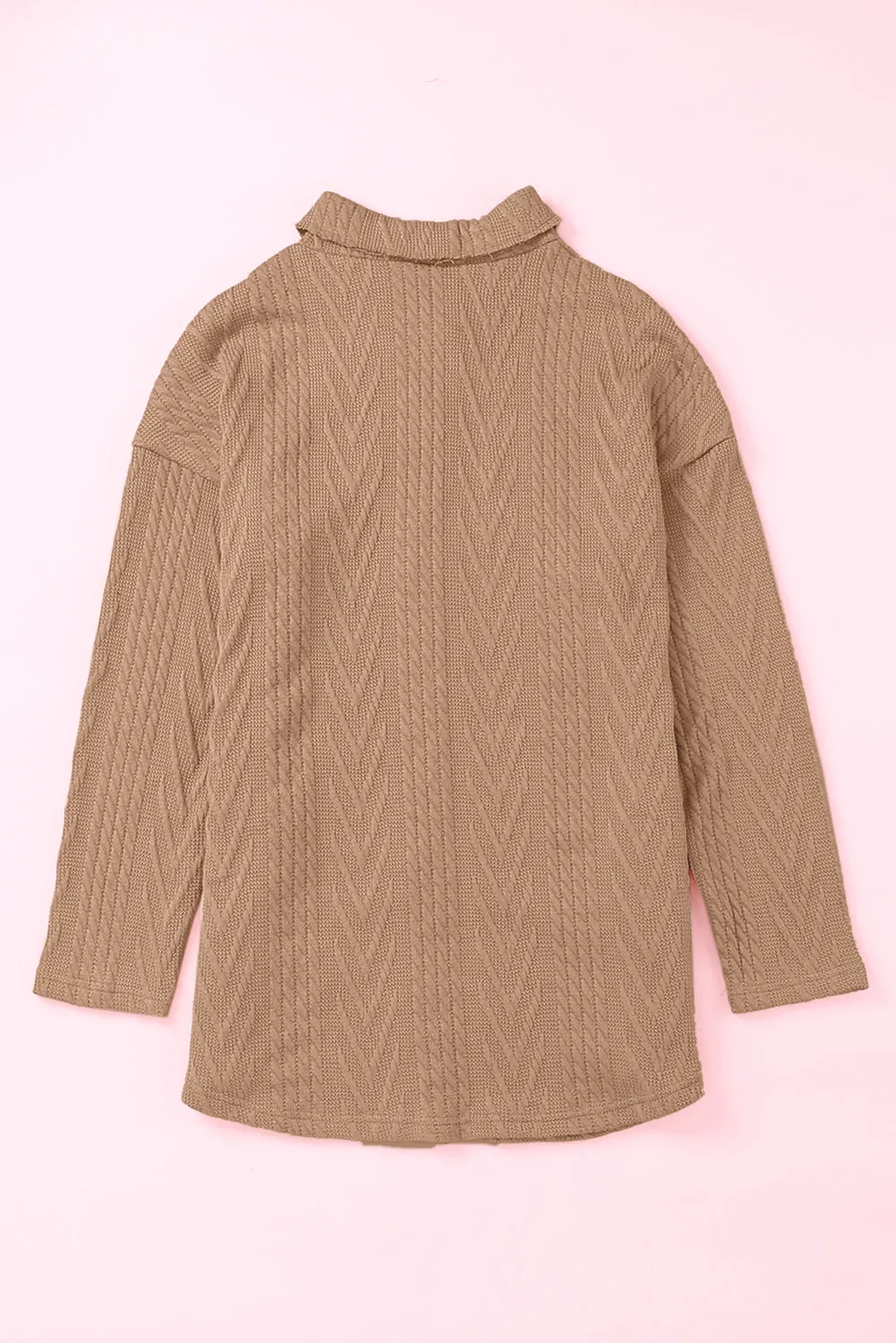 Hazel Blues® |  Button Up Drop Shoulder Jacket