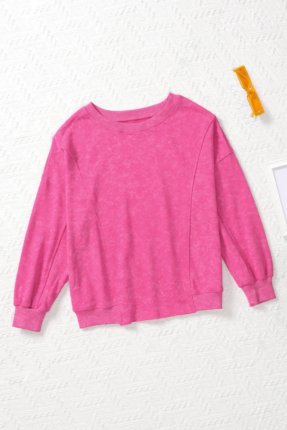 Hazel Blues® |  Round Neck Long Sleeve Sweatshirt