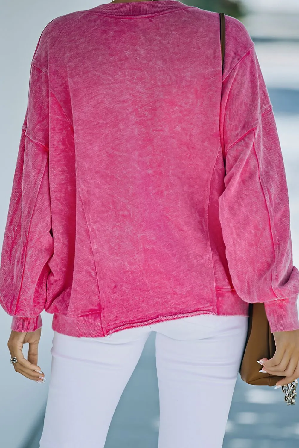 Hazel Blues® |  Round Neck Long Sleeve Sweatshirt