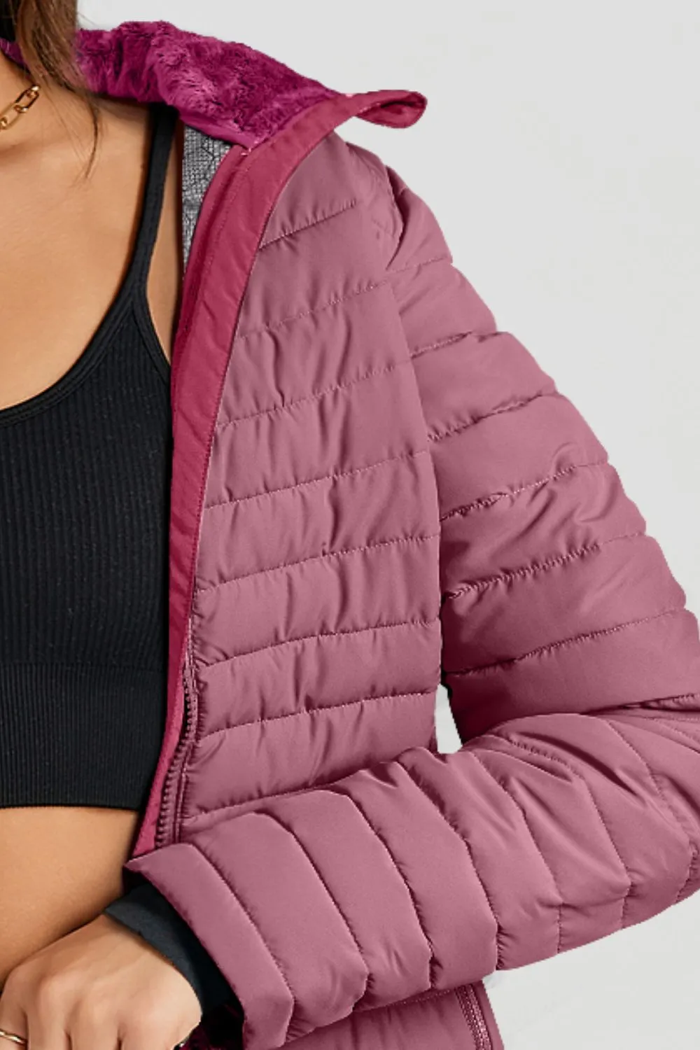 Hazel Blues® |  Turtleneck Zip Up Long Sleeve Jacket