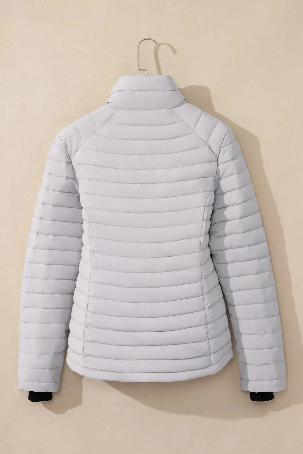 Hazel Blues® |  Turtleneck Zip Up Long Sleeve Jacket