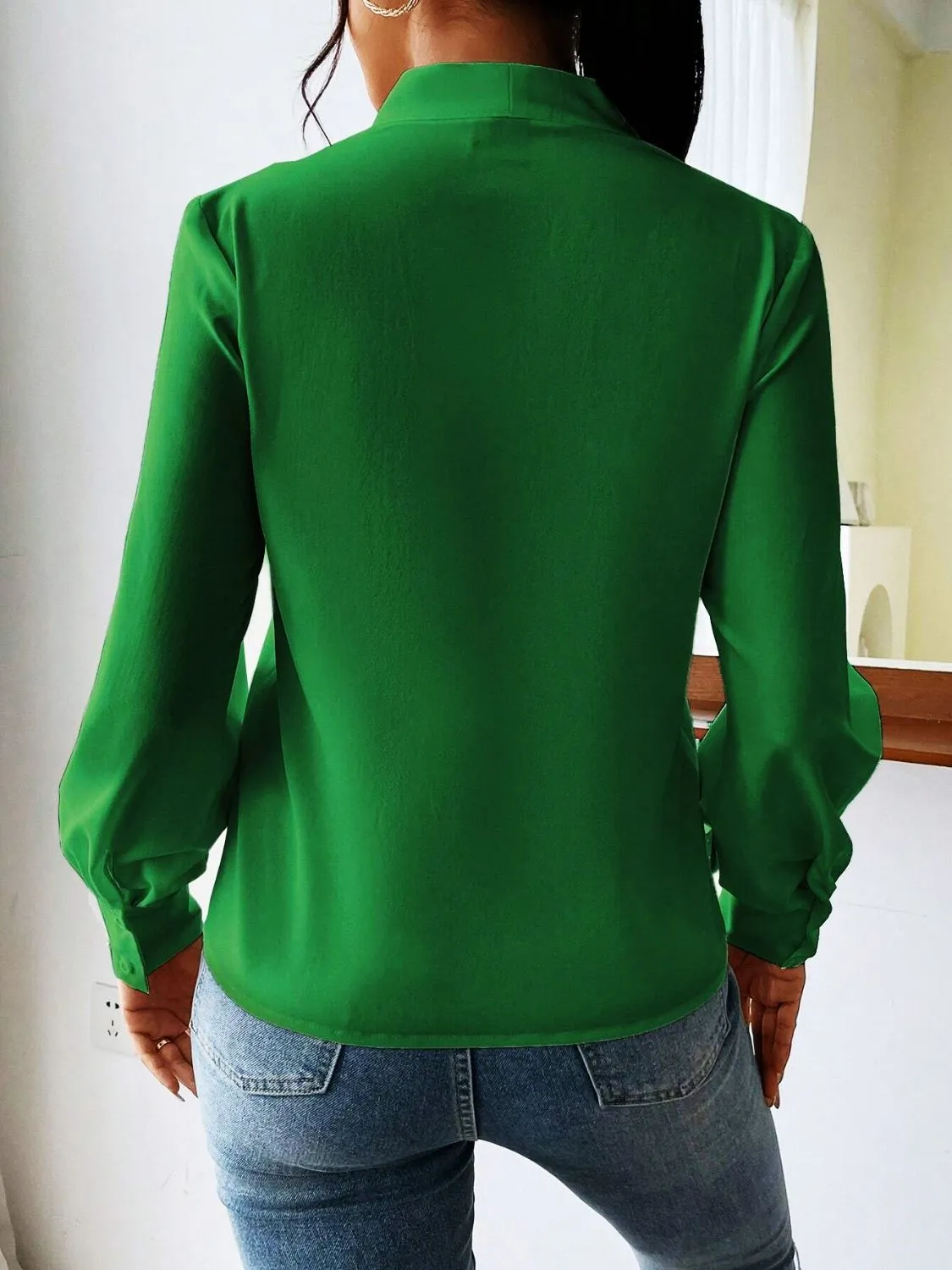 Hazel Blues® |  V Neck Long Sleeve Top