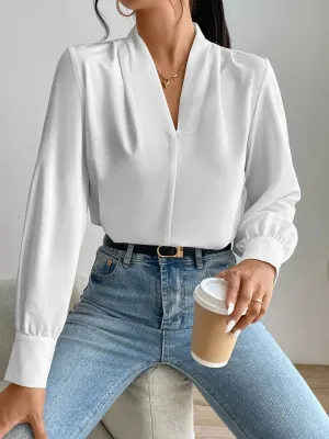 Hazel Blues® |  V Neck Long Sleeve Top
