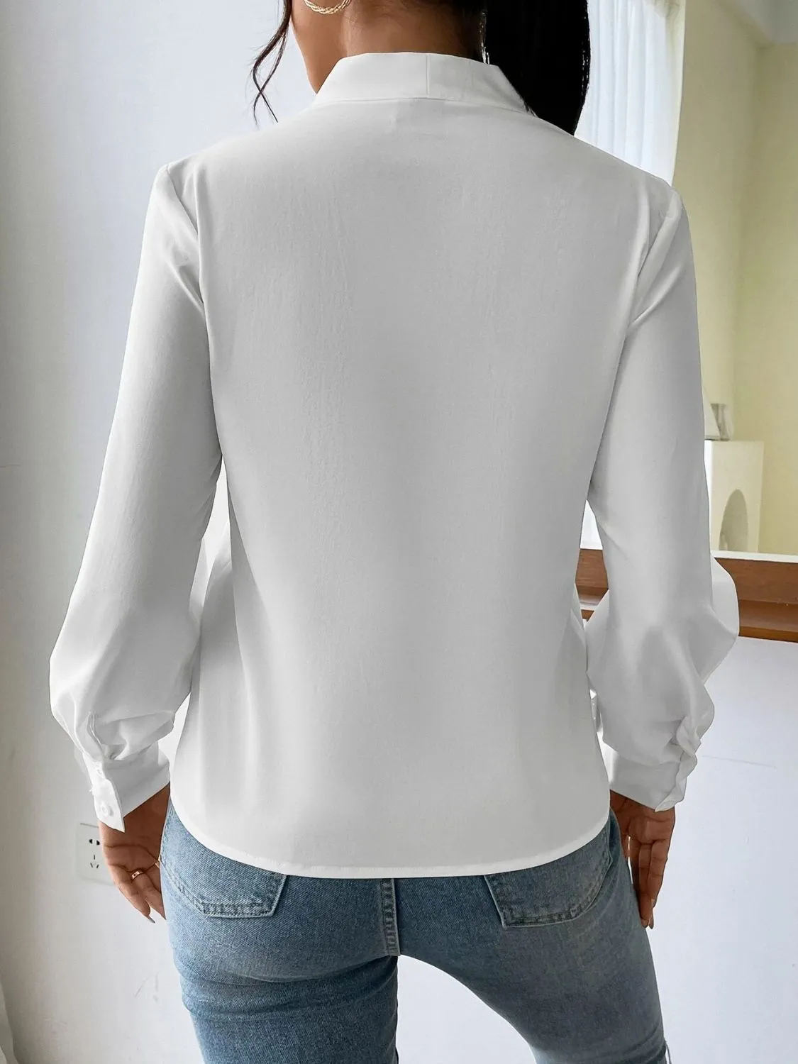 Hazel Blues® |  V Neck Long Sleeve Top