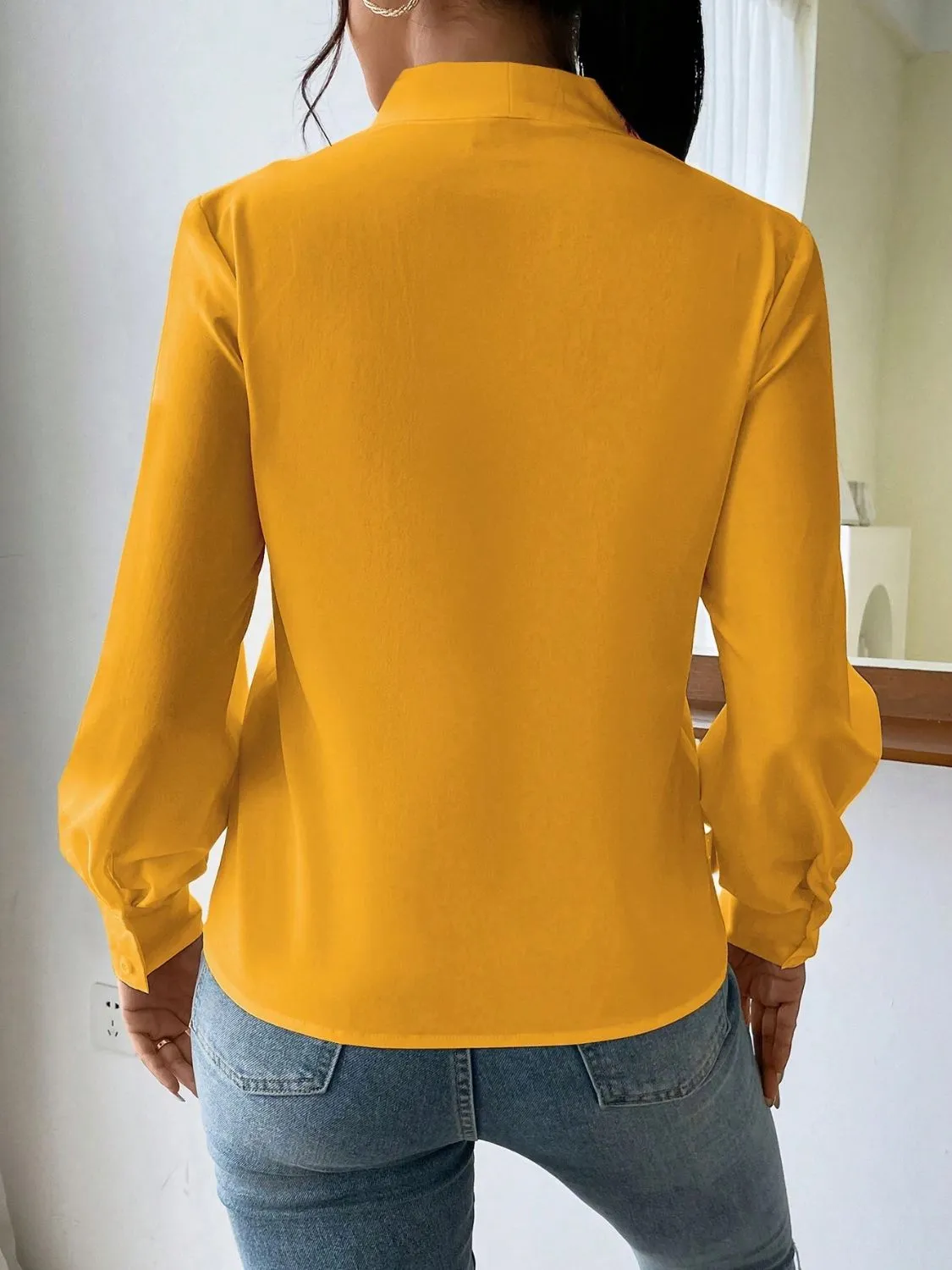 Hazel Blues® |  V Neck Long Sleeve Top